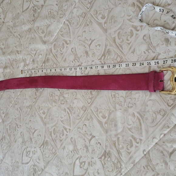 Genuine Leather Made In Taiwan Pink Belt Size M - Picture 9 of 14